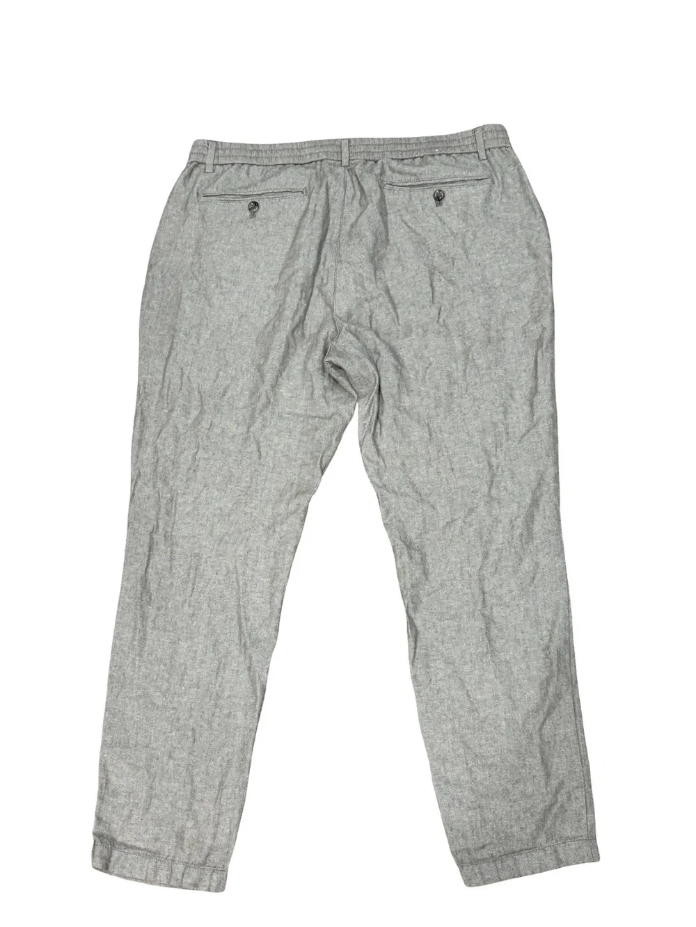 🌿 Banana Republic Men's Athletic Fit Linen Blend Pants‎ Feather Taupe 36x29